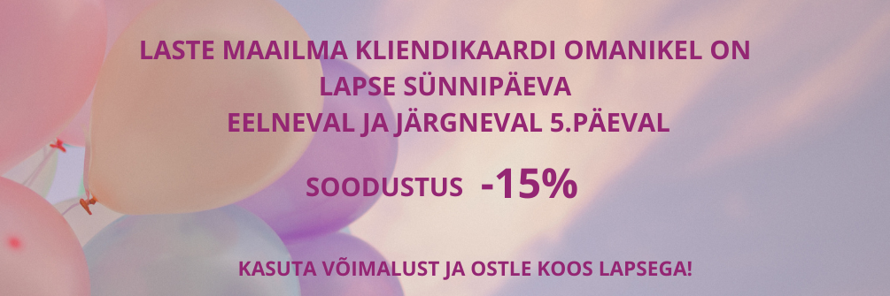 Sünnipäeva soodustus kliendikaardi omanikele, suvine