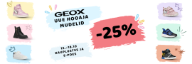 Uue sügishooaja GEOX jalanõud –25%