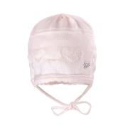 Вязаная шапка BABY T. Сердце 34572-367576, 0052 бледно-розовый