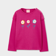 НОВИНКА! Boboli кофта для девочек Зимние цветы 314021, 3967 fuksia