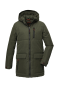 Tepitud parka KOW 135 P. 39877, 00756 tume oliiv