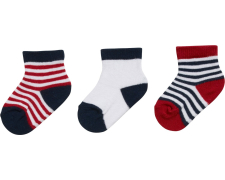 Playshoes beebisokid 3-pakk 495115, 11 navy