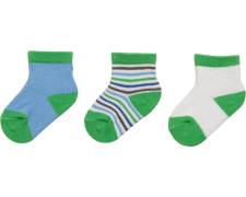 Playshoes beebisokid 3-pakk 495116, 29 roheline