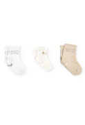 UUS! Sokid Chic 3-pk. T. 701378, 1100 valge