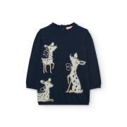 НОВЫЙ! Вязаное платье Бэмби Т. 702335, 2440 navy