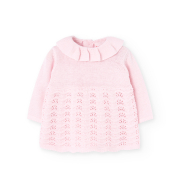 UUS! Kootud kleit Giardino BT. 742058, 3946 õrnroosa