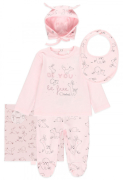 Boboli Beebikomplekt 4tk BeYou 105095, 3000 heleroosa