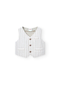 Vest P. Chic 718118, 9311 triip/beež