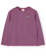 T-särk pv Basic triip T. 492061, 9744 roosa/triip