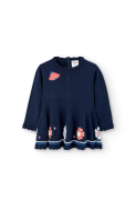 UUS! Kootud kleit Greta 707341, 2440 navy