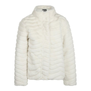 Куртка NoWayMonday Wavy Fur U44077, 134 kreemikasvalge